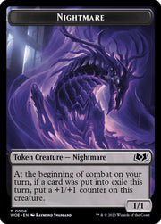 Nightmare // Food (0013) Double-Sided Token [Wilds of Eldraine Tokens] - MTG Single