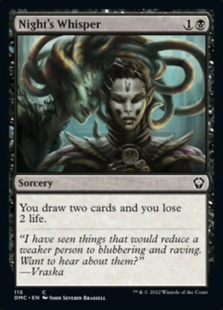 Night’s Whisper [Dominaria United Commander] - MTG Single