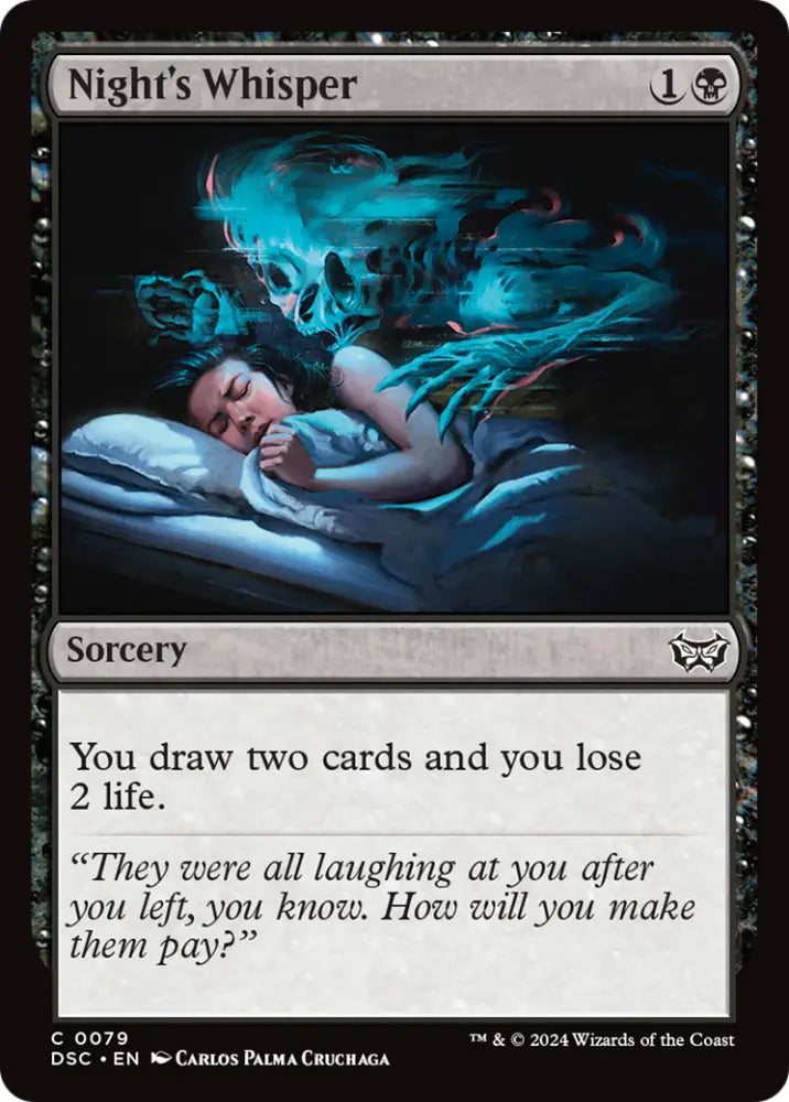 Night’s Whisper [Duskmourn: House of Horror Commander] - MTG Single