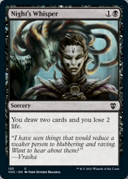 Night’s Whisper [Innistrad: Crimson Vow Commander] - MTG Single
