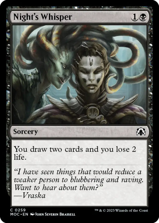 Night’s Whisper [March of the Machine Commander] - MTG Single