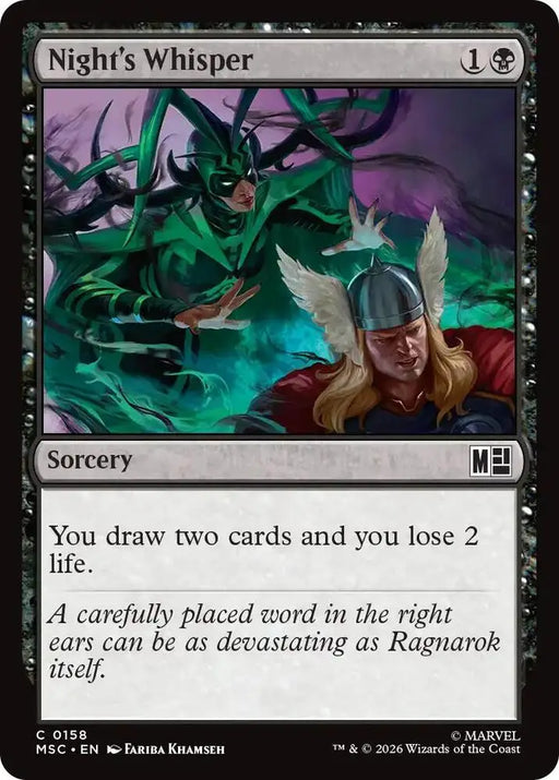 Night's Whisper (Surge Foil) (158) [Marvel Super Heroes Commander]