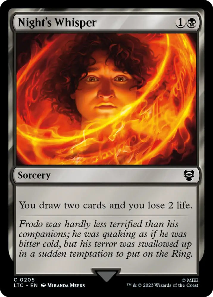 Night’s Whisper [The Lord of the Rings: Tales of Middle-Earth Commander] - MTG Single