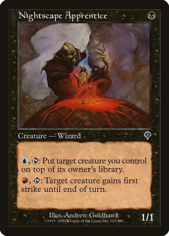Nightscape Apprentice [Invasion] - MTG Single
