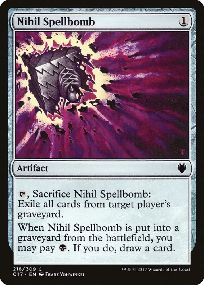 Nihil Spellbomb [Commander 2017] - MTG Single