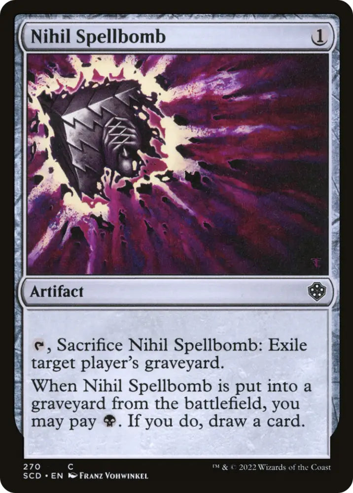 Nihil Spellbomb [Starter Commander Decks] - MTG Single
