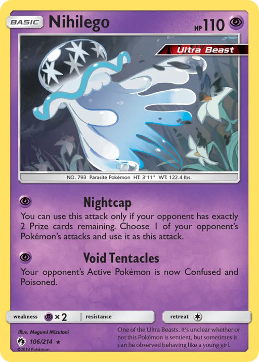 Nihilego (106/214) [Sun & Moon: Lost Thunder] - Pokemon Single