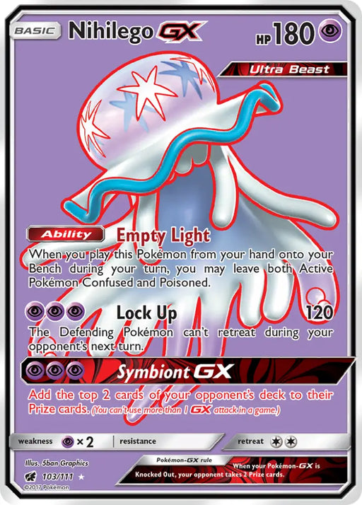 Nihilego GX (103/111) [Sun & Moon: Crimson Invasion] - Pokemon Single