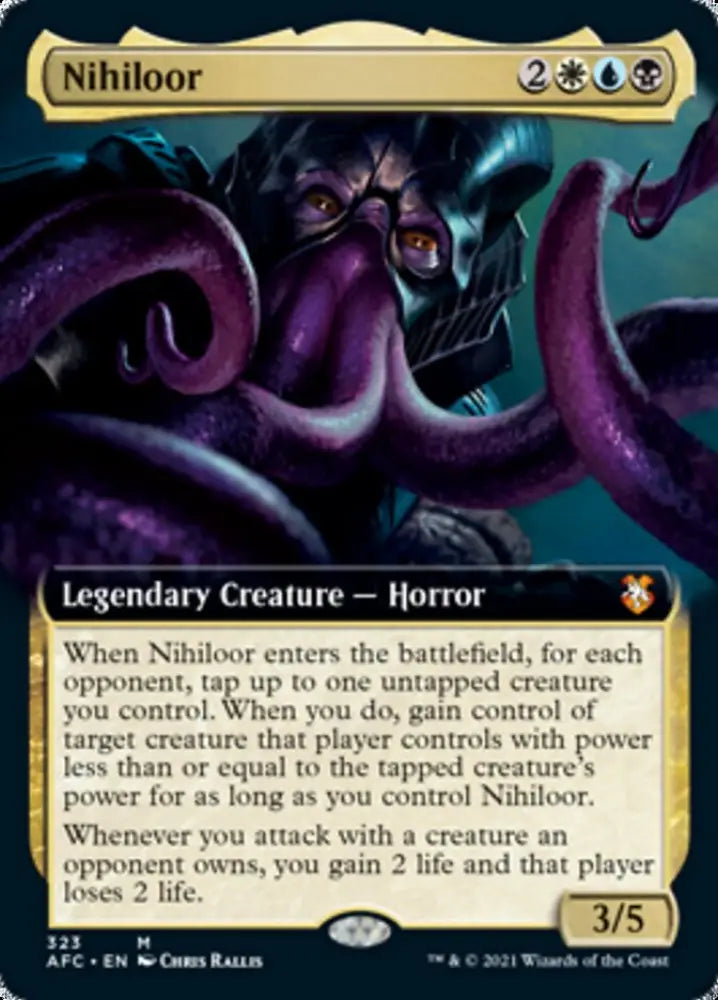 Nihiloor (Extended Art) [Dungeons & Dragons: Adventures in the Forgotten Realms Commander] - MTG Single