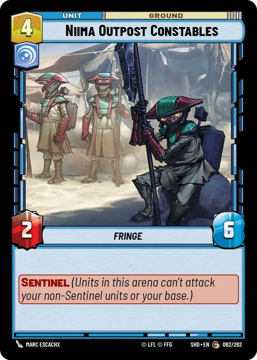 Niima Outpost Constables (062/262) [Shadows of the Galaxy] - Star Wars: Unlimited Single
