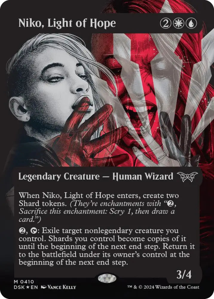 Niko Light of Hope (Showcase) (Textured) [Duskmourn: House of Horror] - MTG Single