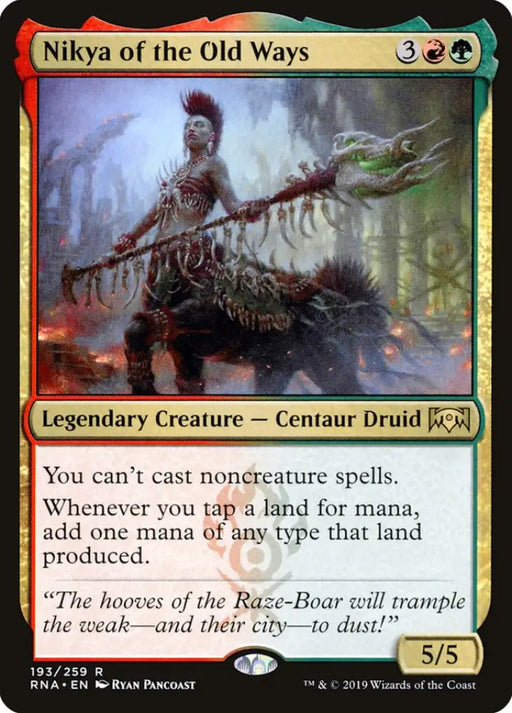 Nikya of the Old Ways [Ravnica Allegiance] - MTG Single