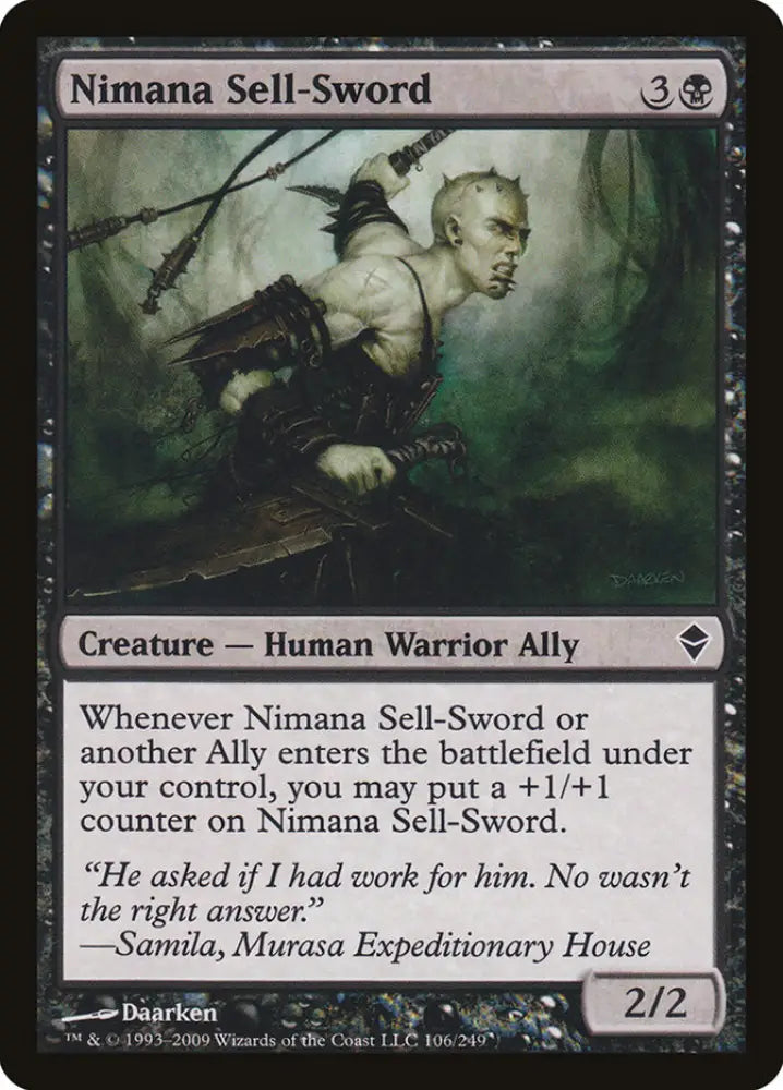 Nimana Sell-Sword [Zendikar] - MTG Single
