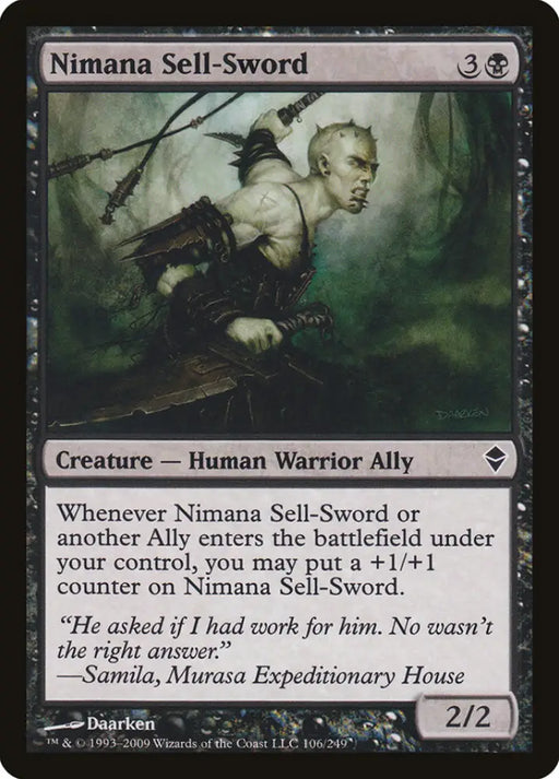 Nimana Sell-Sword [Zendikar] - MTG Single