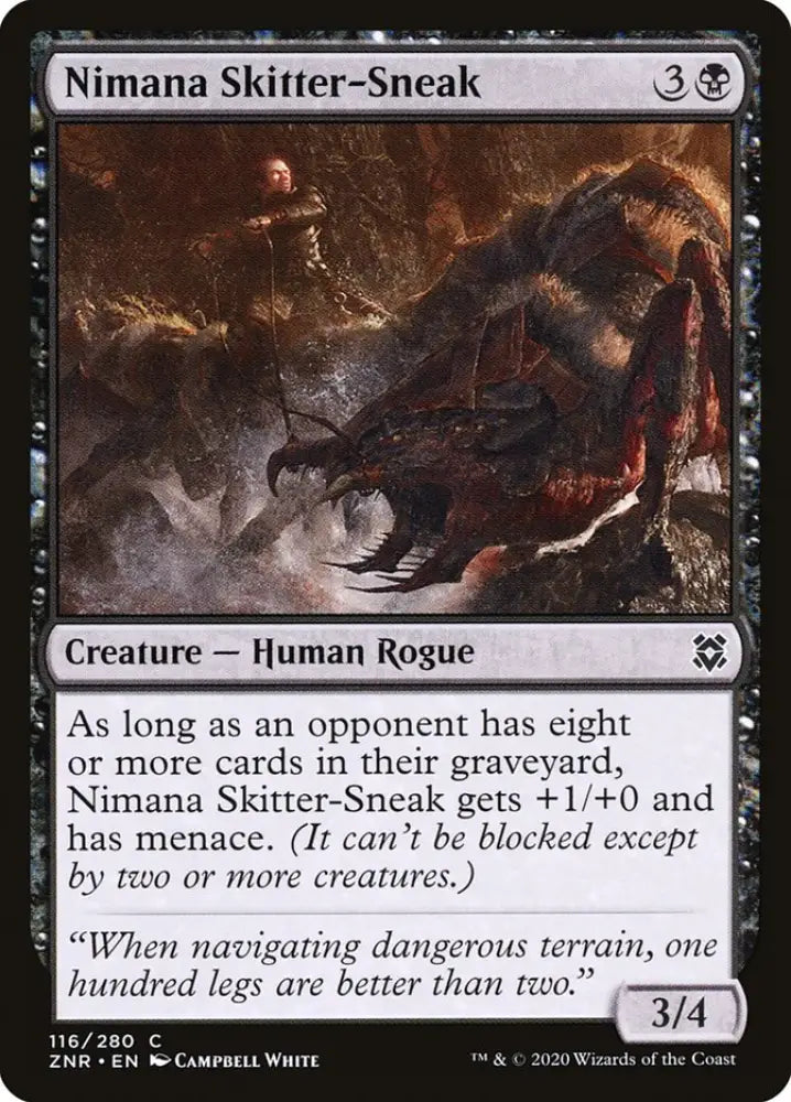 Nimana Skitter-Sneak [Zendikar Rising] - MTG Single