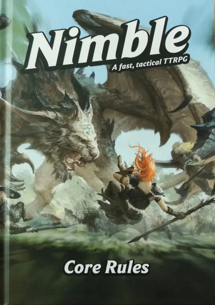 Nimble: A Fast Tactical TTRPG Core Rules Book 5E Hardcover - Role Playing Game