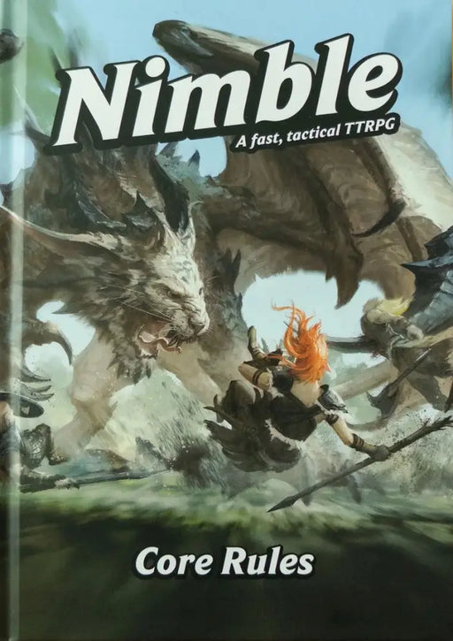 Nimble: A Fast Tactical TTRPG Core Rules Book 5E Hardcover - Role Playing Game