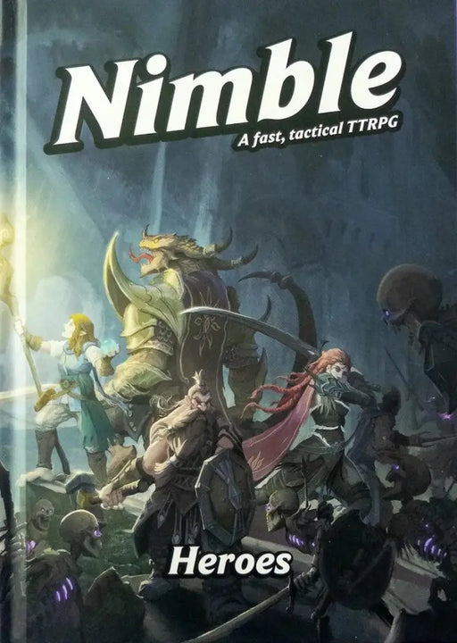 Nimble: A Fast Tactical TTRPG Heroes Book 5E Hardcover - Role Playing Game