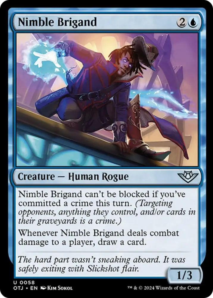Nimble Brigand [Outlaws of Thunder Junction] - MTG Single