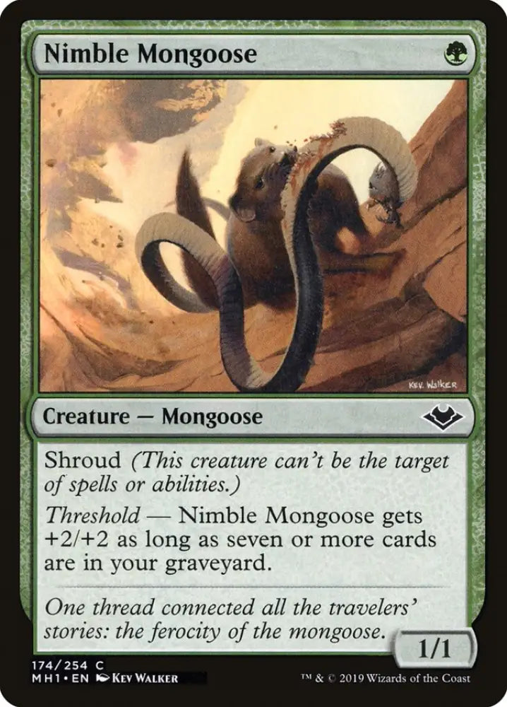 Nimble Mongoose [Modern Horizons] - MTG Single