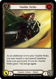 Nimble Strike (Red) [Welcome to Rathe Unlimited] Unlimited Rainbow Foil - Flesh And Blood Single