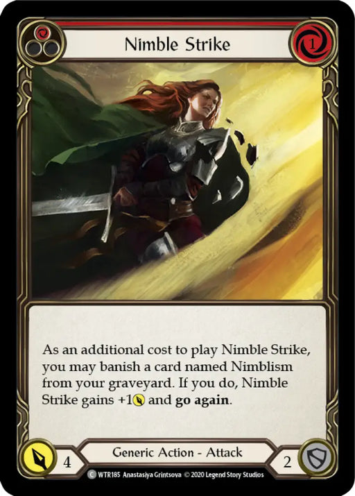 Nimble Strike (Red) [Welcome to Rathe Unlimited] Unlimited Rainbow Foil - Flesh And Blood Single