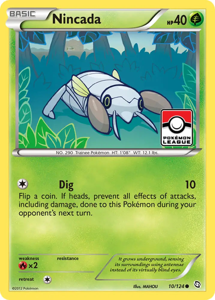 Nincada (10/124) [Black & White: Dragons Exalted] - Pokemon Single