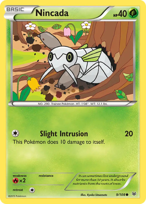 Nincada (9/108) [XY: Roaring Skies] - Pokemon Single