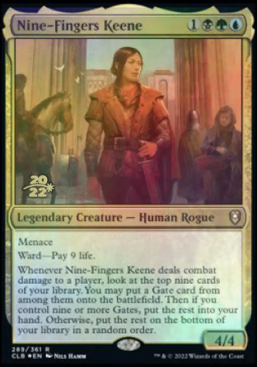 Nine-Fingers Keene [Commander Legends: Battle for Baldur’s Gate Prerelease Promos] - MTG Single