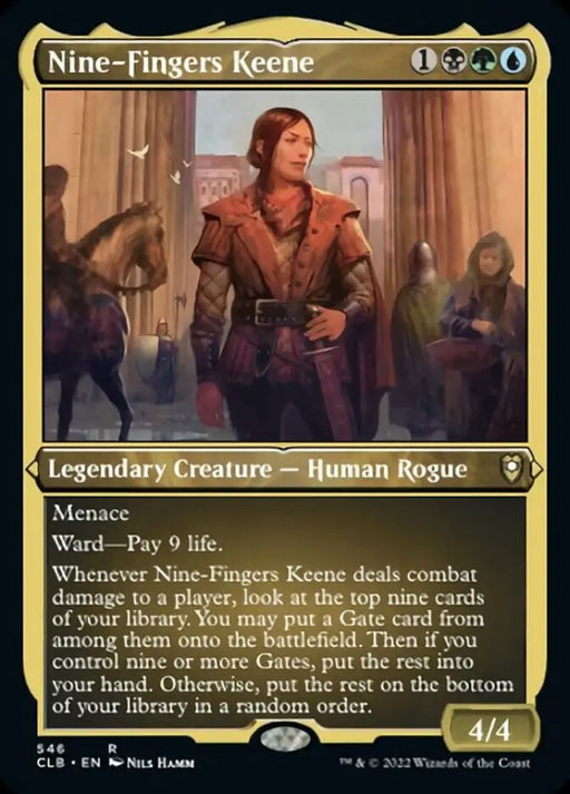 Nine-Fingers Keene (Foil Etched) [Commander Legends: Battle for Baldur’s Gate] - MTG Single
