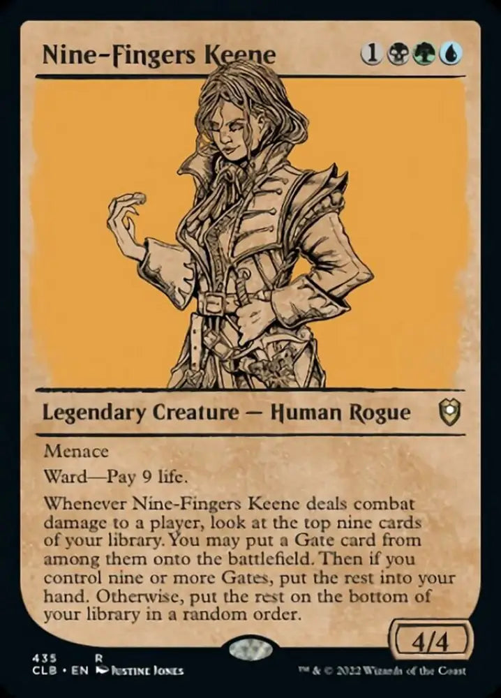Nine-Fingers Keene (Showcase) [Commander Legends: Battle for Baldur’s Gate] - MTG Single