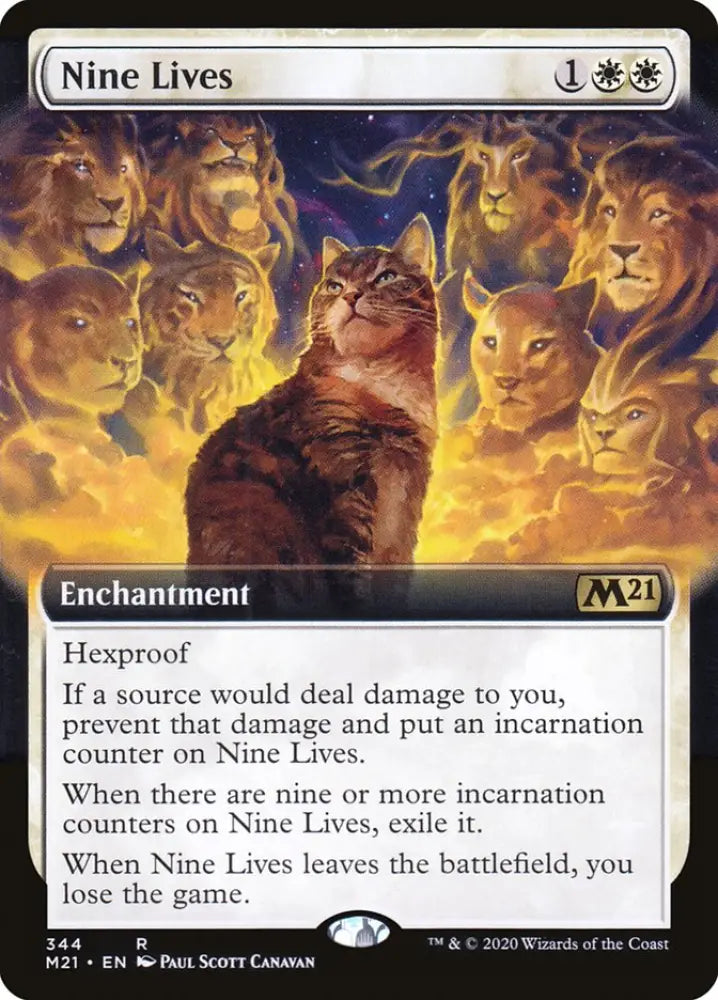 Nine Lives (Extended Art) [Core Set 2021] - MTG Single