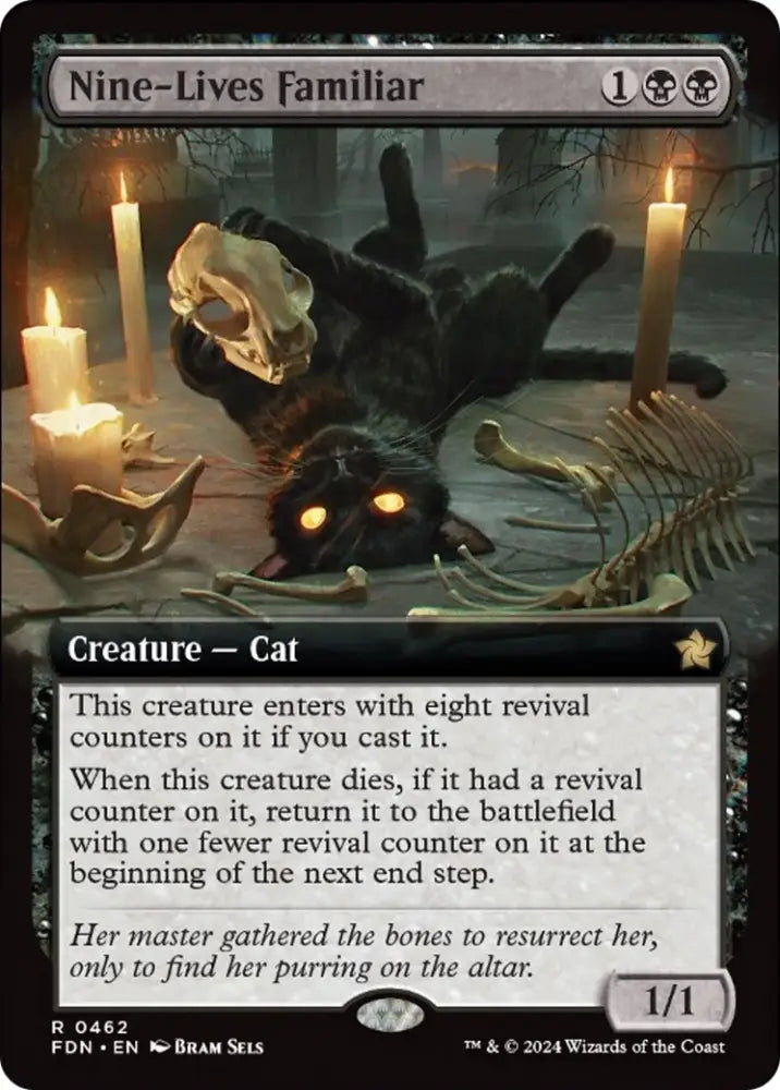 Nine-Lives Familiar (Extended Art) [Foundations] - MTG Single