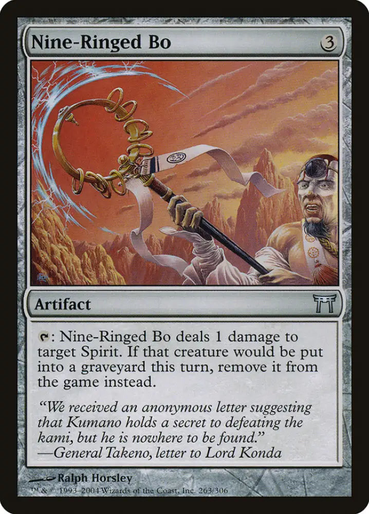 Nine-Ringed Bo [Champions of Kamigawa] - MTG Single