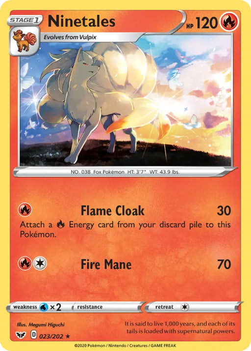 Ninetales (023/202) [Sword & Shield: Base Set] - Pokemon Single