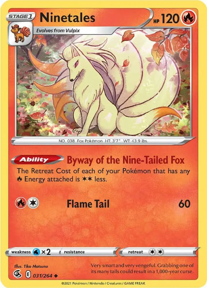Ninetales (031/264) [Sword & Shield: Fusion Strike] - Pokemon Single