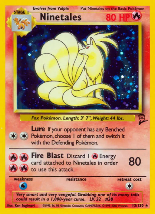 Ninetales (13/130) [Base Set 2] - Pokemon Single
