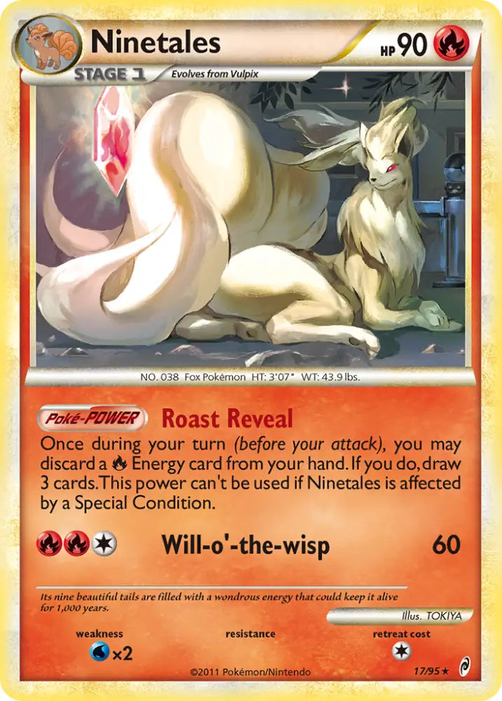 Ninetales (17/95) [HeartGold & SoulSilver: Call of Legends] - Pokemon Single