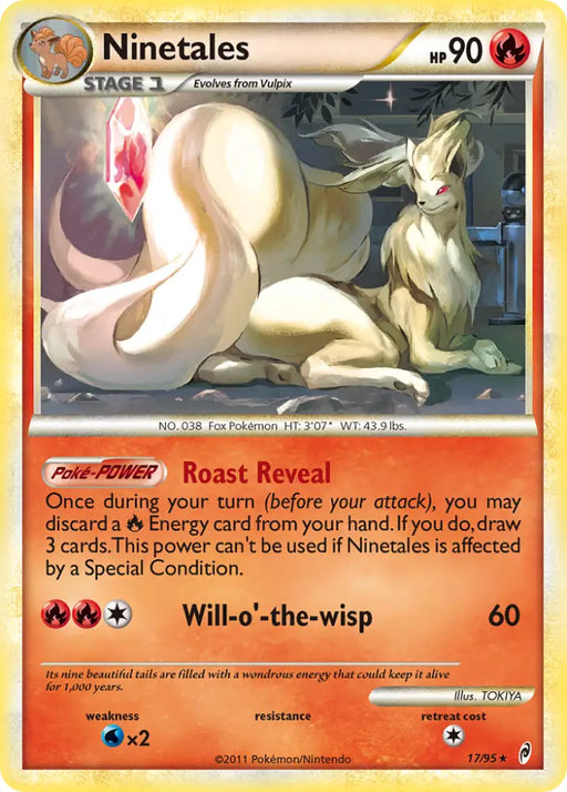 Ninetales (17/95) [HeartGold & SoulSilver: Call of Legends] - Pokemon Single
