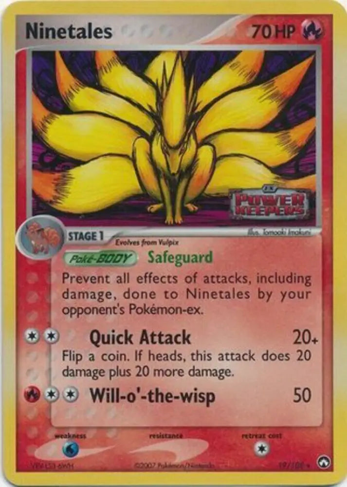 Ninetales (19/108) (Stamped) [EX: Power Keepers] - Pokemon Single