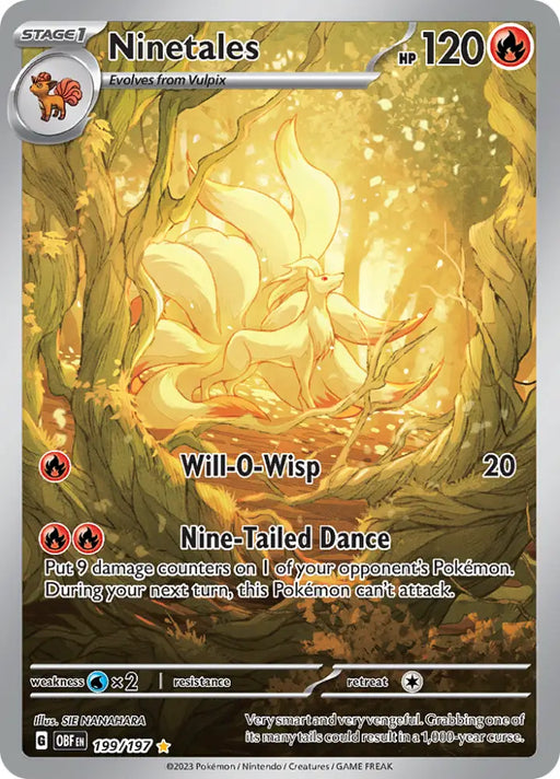 Ninetales (199/197) [Scarlet & Violet: Obsidian Flames] - Pokemon Single