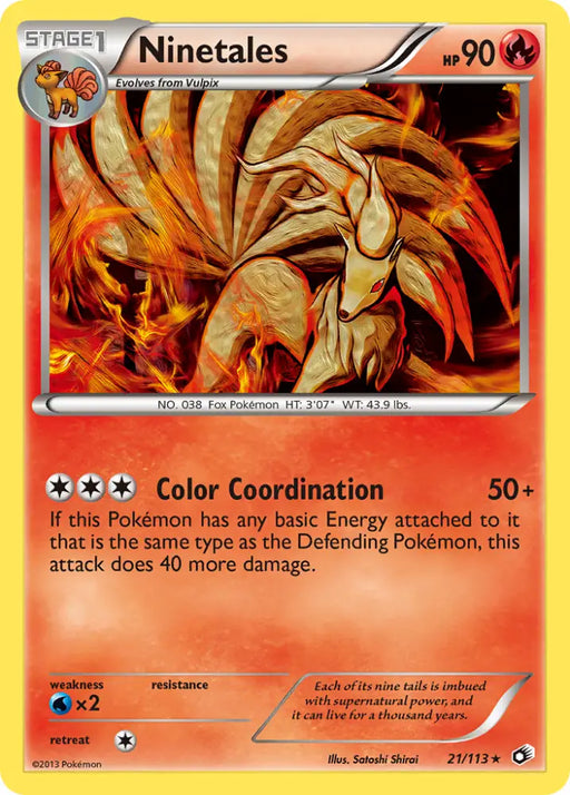 Ninetales (21/113) [Black & White: Legendary Treasures] - Pokemon Single