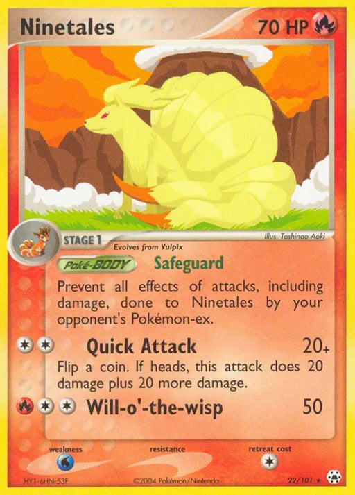Ninetales (22/101) [EX: Hidden Legends] - Pokemon Single