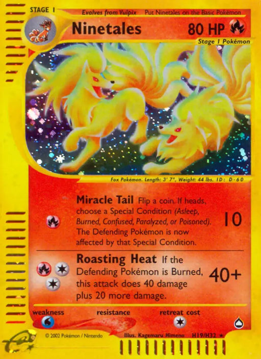 Ninetales (H19/H32) [Aquapolis] - Pokemon Single