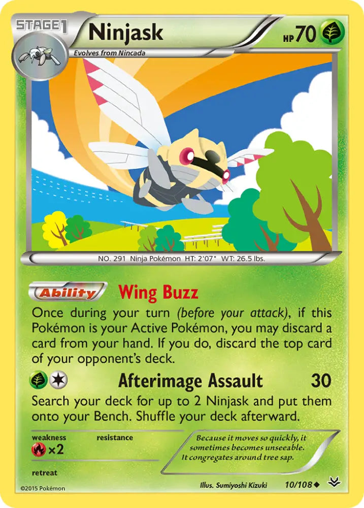 Ninjask (10/108) [XY: Roaring Skies] - Pokemon Single