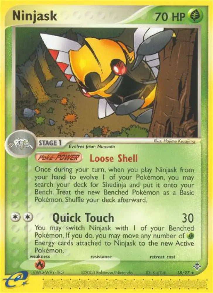 Ninjask (18/97) [EX: Dragon] - Pokemon Single