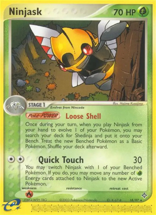Ninjask (18/97) [EX: Dragon] - Pokemon Single