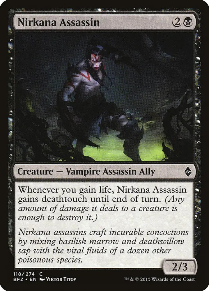 Nirkana Assassin [Battle for Zendikar] - MTG Single