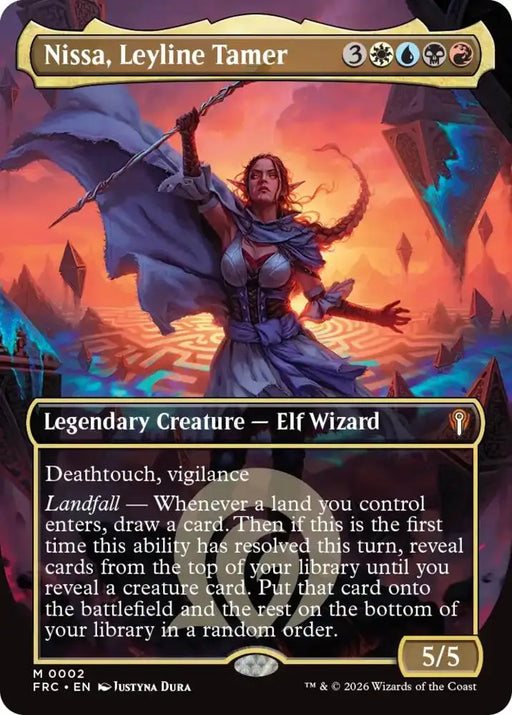 Nissa, Leyline Tamer (Borderless) (2) [Reality Fracture Commander]