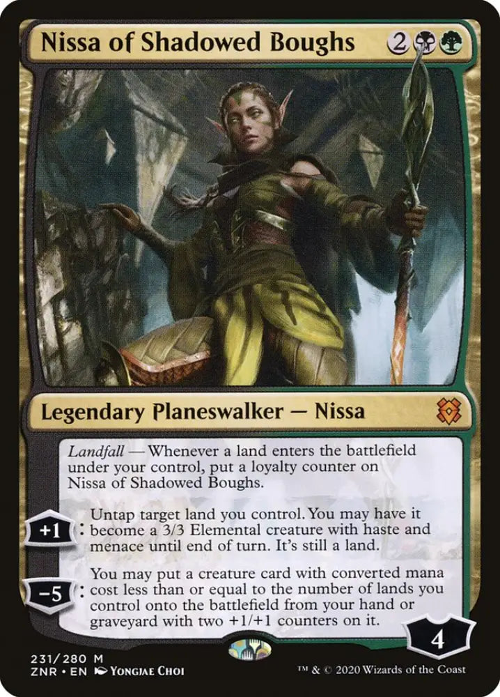 Nissa of Shadowed Boughs [Zendikar Rising] - MTG Single